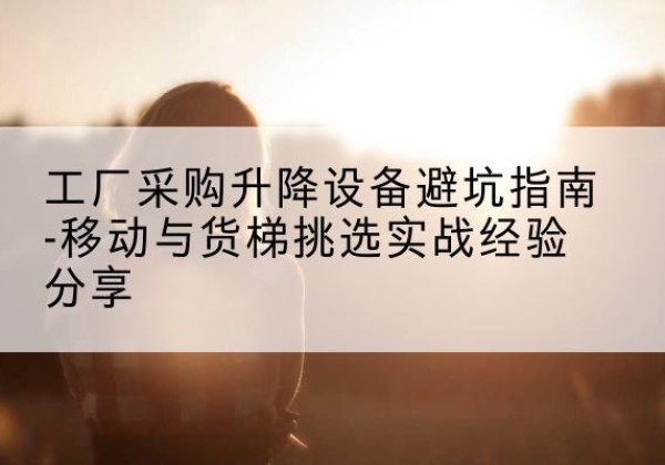邳州移动式升降机怎么选-工厂采购升降设备避坑指南-移动与货梯挑选实战经验分享